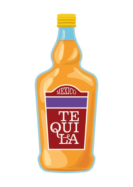 Tequila ikon felett fehér háttér — Stock Vector