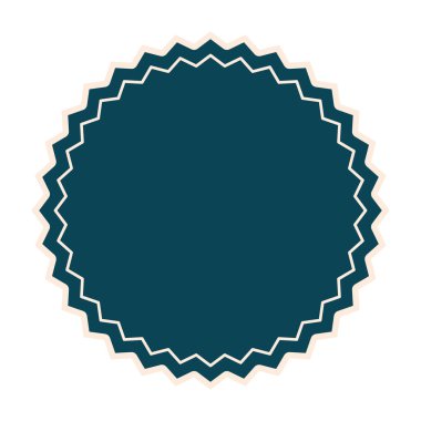 Beyaz arkaplanda mavi renk damgası