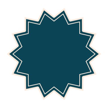 Koyu mavi mühür ve beyaz bir çizgi