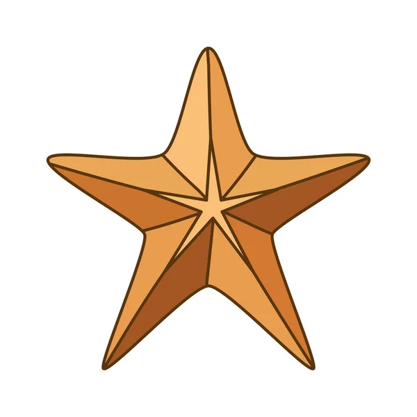 Csillag ikon fehér háttér — Stock Vector