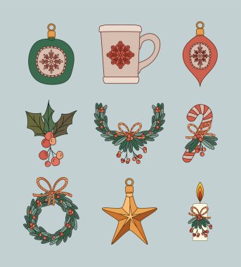 noel düz elementleri koleksiyonu