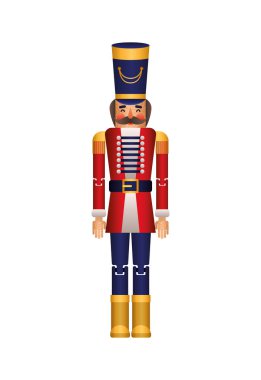 Mutlu noeller fındıkkıran vektör tasarımı