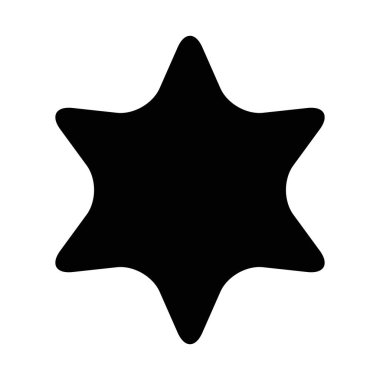 yıldız mühürü siluet biçim vektör tasarımı