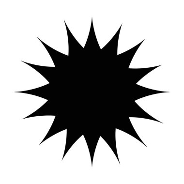 yıldız mühürü siluet biçim vektör tasarımı