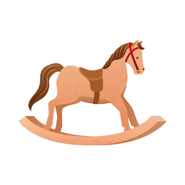 Веселий різдвяний кінь векторний дизайн — стоковий вектор