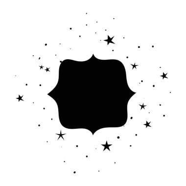 Beyaz arkaplanda noktaları olan kare