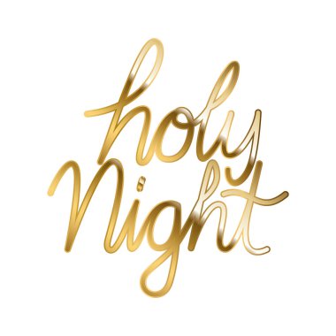 Altın harflerle yazılmış kutsal gece.