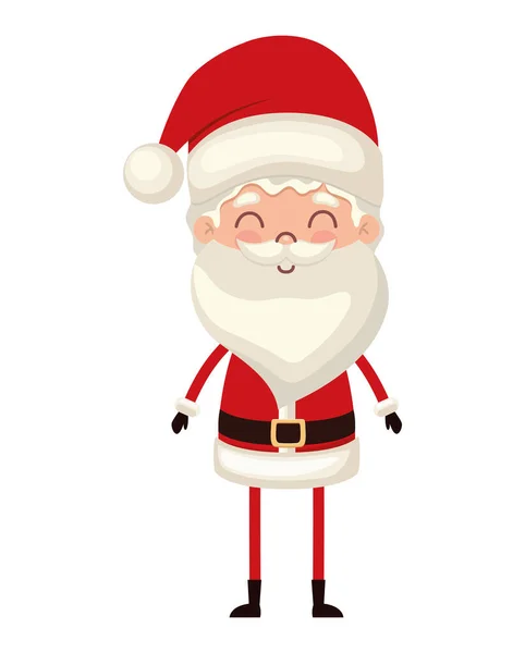Père Noël claus avec un costume rouge — Image vectorielle