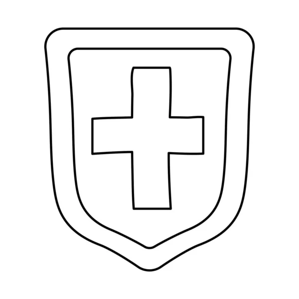 Symbool van sanitaire voorzieningen en gezondheid doodle lijn stijl pictogram — Stockvector