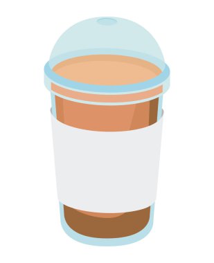 Şeffaf kapaklı kahve fincanı