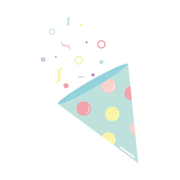 Confetti for party on white background — Διανυσματικό Αρχείο