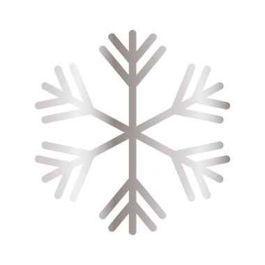 Beyaz arkaplanda açık gri renkli kar taneleri