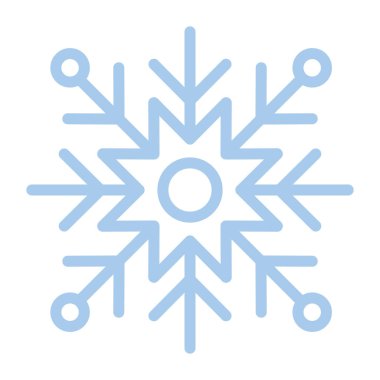 Beyaz arkaplan üzerinde açık mavi renk kar taneleri