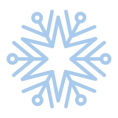 Beyaz arkaplan üzerinde mavi renk kar taneleri