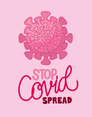 covid harfleri covid parçacığıyla renklendirmeyi durdur