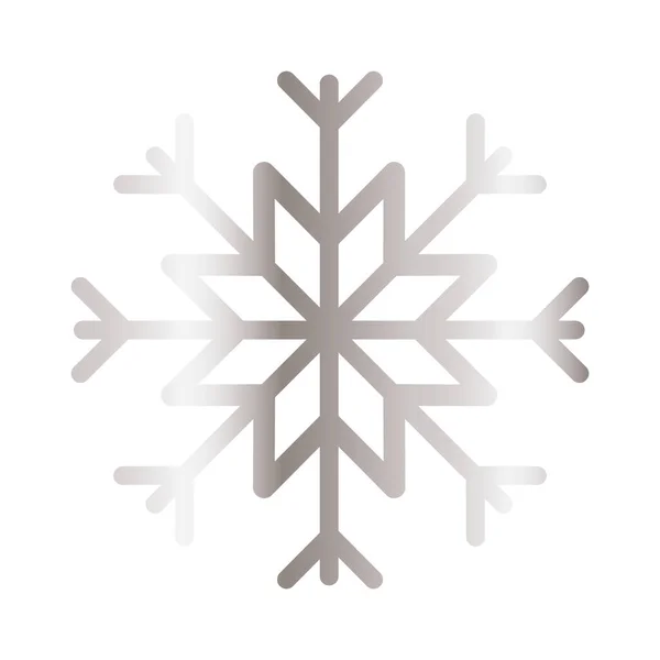 Snowflake of color light gray with white background — Διανυσματικό Αρχείο