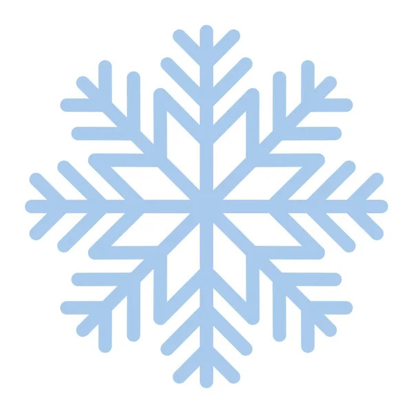 Floco de neve de cor azul claro — Vetor de Stock