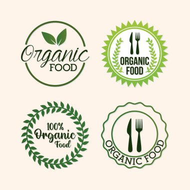 Bir sürü organik gıda harfi.