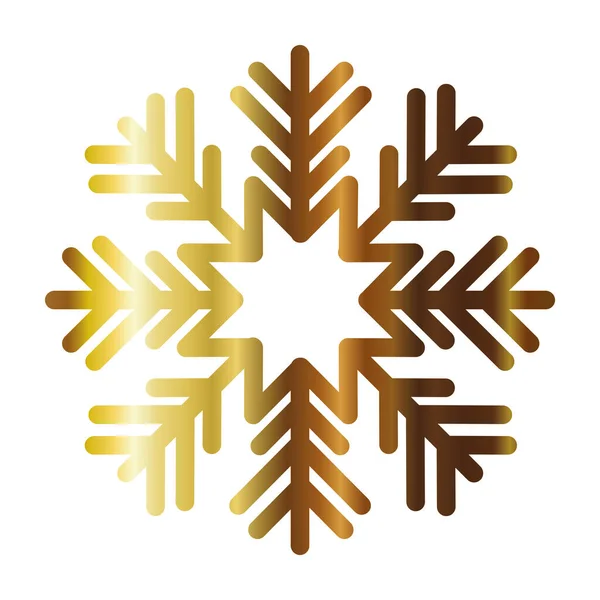 Copo de nieve de color oro claro — Archivo Imágenes Vectoriales