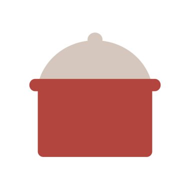 Beyaz arka planda pişirme tenceresi