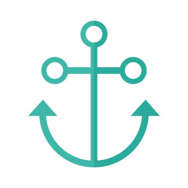 Yeşil renkli bir çapa