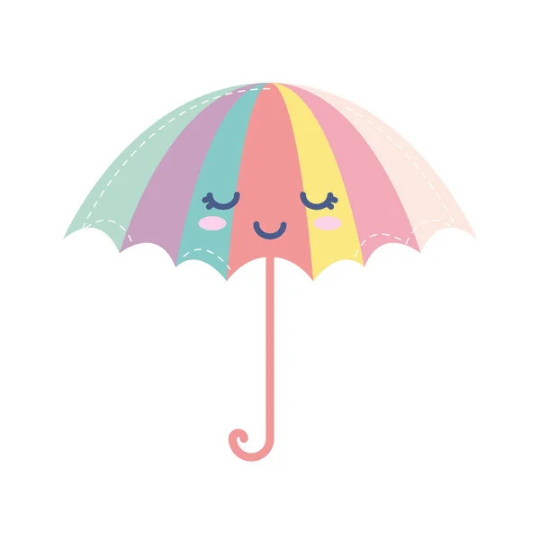 Gülümseyen bir şemsiyenin hava simgesi — Stok Vektör