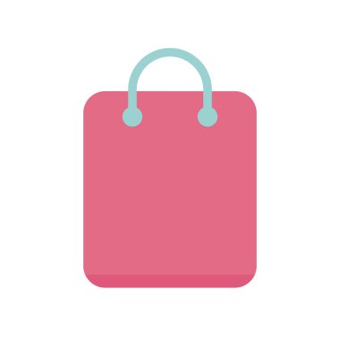 Pembe renkli alışveriş çantası.