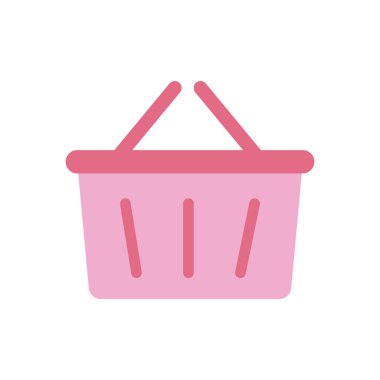 Pembe renkli süpermarket sepeti
