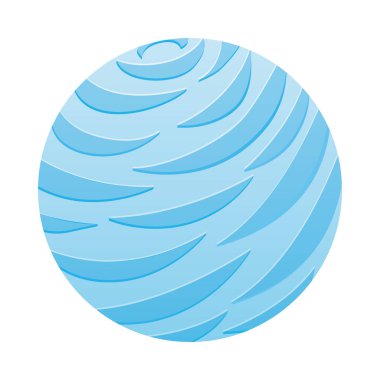 Mavi çizgileri olan sevimli bir gezegen