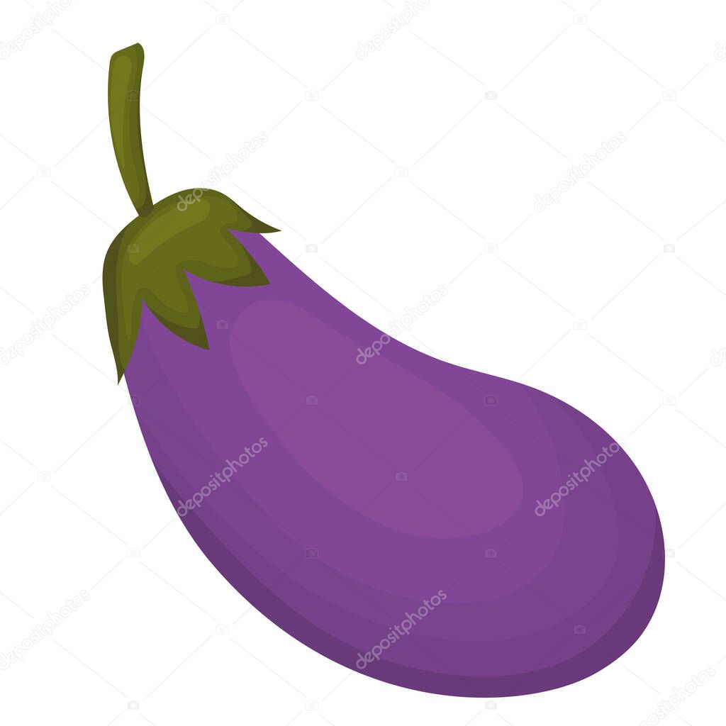 eggplant with a purple color