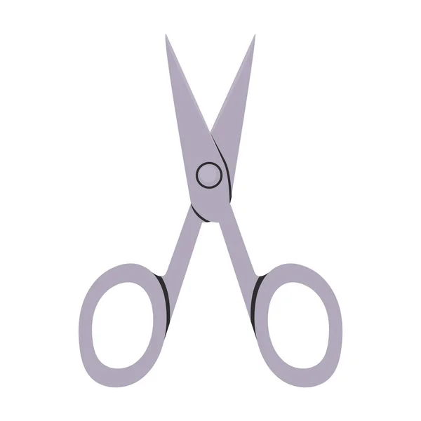 Nůžky na nehty s šedou barvou — Stockový vektor