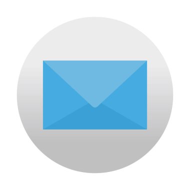 Bir zarfla birlikte bir balonun içindeki mesaj uygulaması