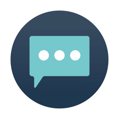 bir kabarcığın içindeki ileti uygulaması