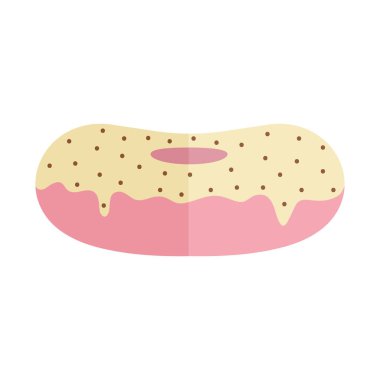 Pembe renkli donut.
