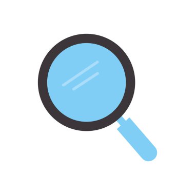 Mavi renkli büyüteç