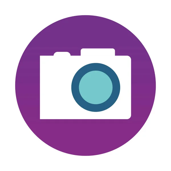 Camera app in een bel — Stockvector