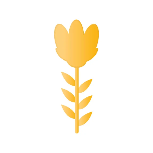 Λουλούδι με ligth κίτρινο χρώμα — Διανυσματικό Αρχείο