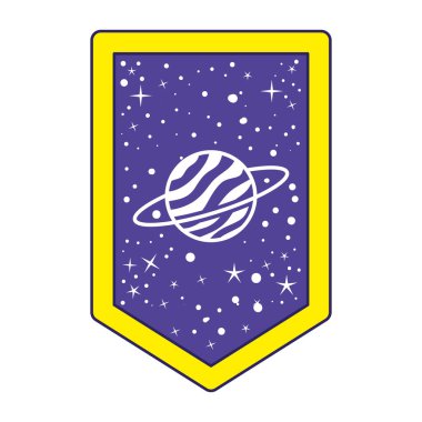 Üzerinde satürasyon olan amblem.