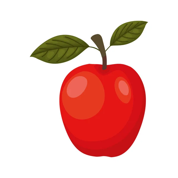 Apple with a red color — Stock Vector