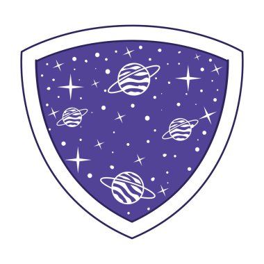 Üzerinde satürn olan yama