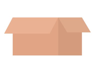 Kutuyu beyaz arkaplanda aç