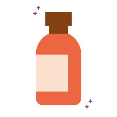 kıvılcımlı organik turuncu locion şişesi