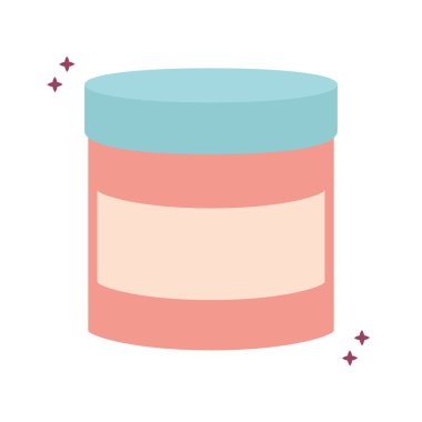 kıvılcımlı krema için pembe kap