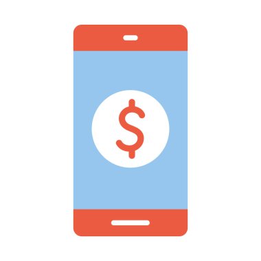 Ortada dolar sembolü olan bir telefon.