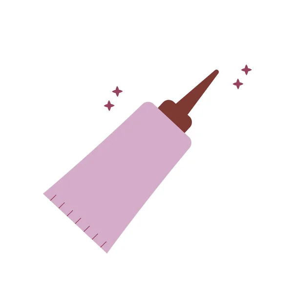 Dentifrice bio violet sur fond blanc — Image vectorielle