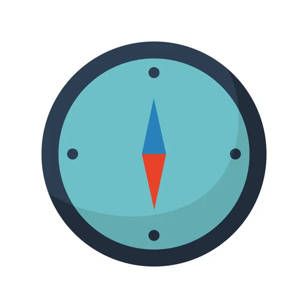 Kompass med blå färg — Stock vektor