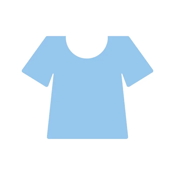 Skjorta med blå färg — Stock vektor