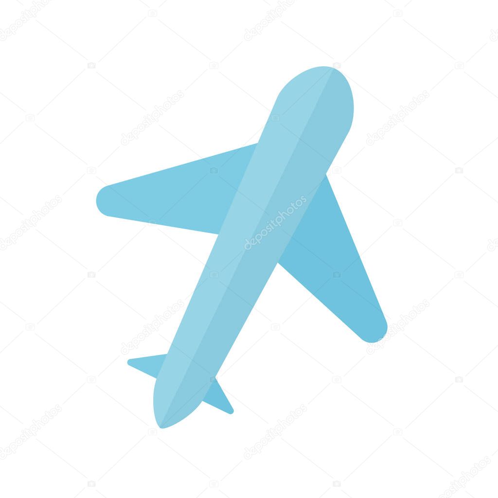 aeroplane with a blue color