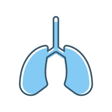 akciğer mavi renkte