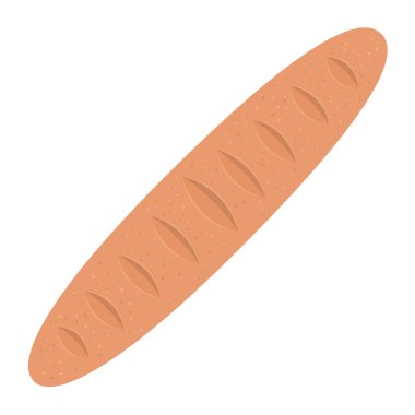 ekmek beyaz arkaplanda